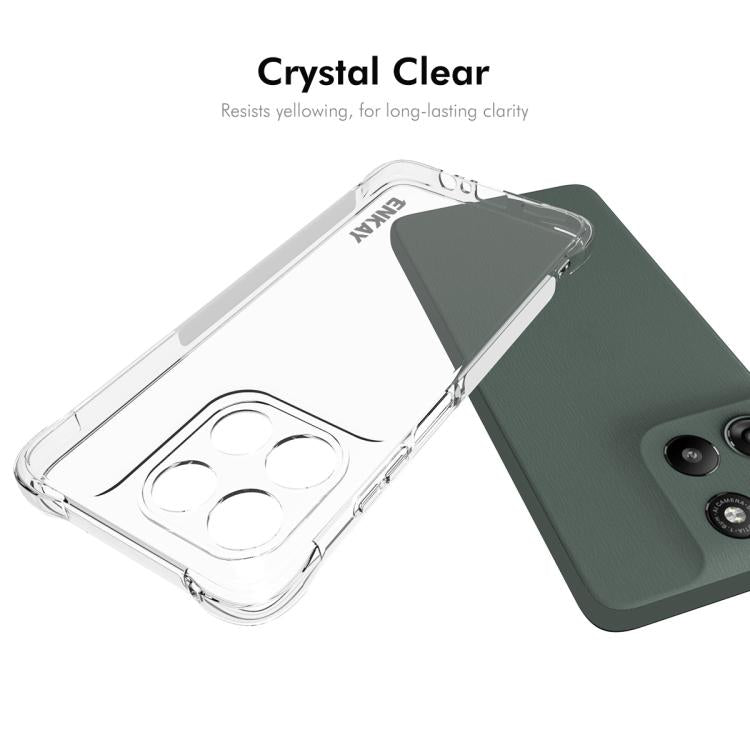 For Motorola Moto G67 Power 5G ENKAY Hat-Prince Transparent TPU Shockproof Phone Case