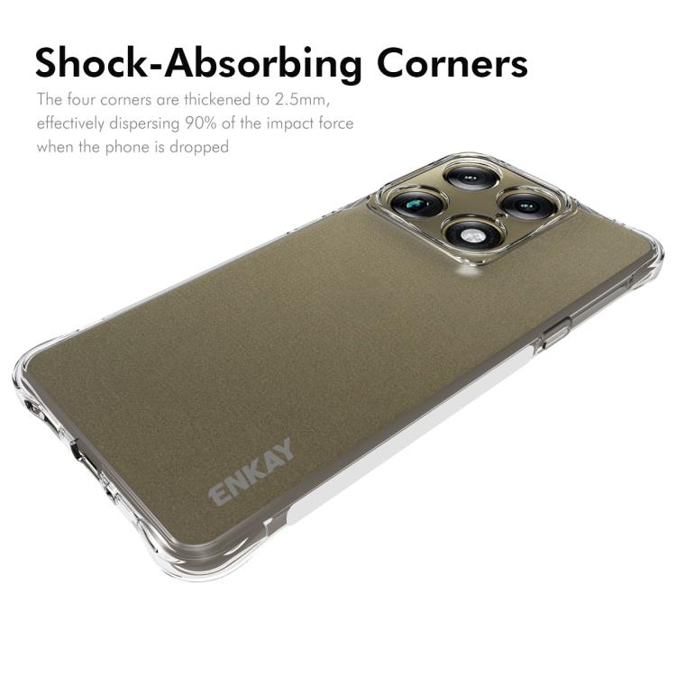For Motorola Signature 5G ENKAY Hat-Prince Transparent TPU Shockproof Phone Case