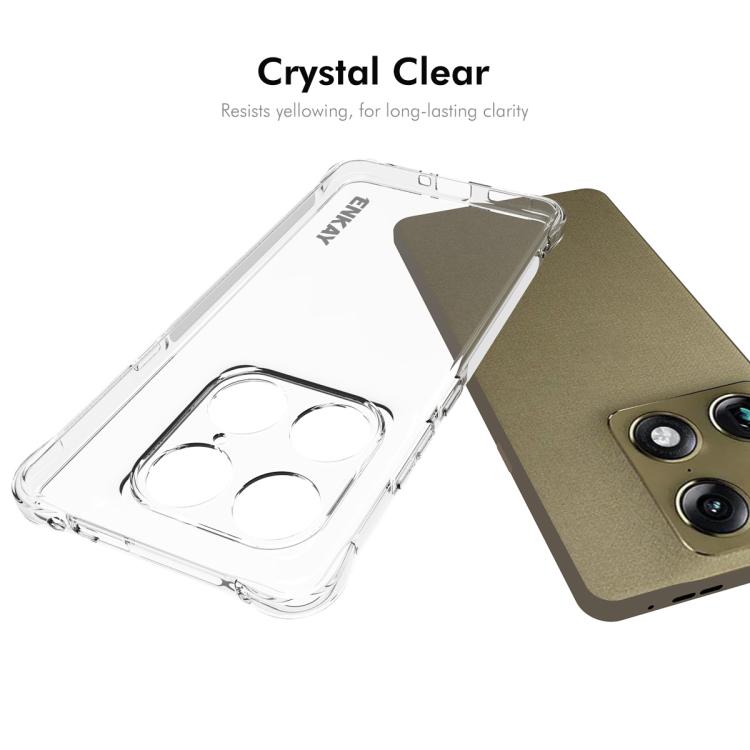 For Motorola Signature 5G ENKAY Hat-Prince Transparent TPU Shockproof Phone Case