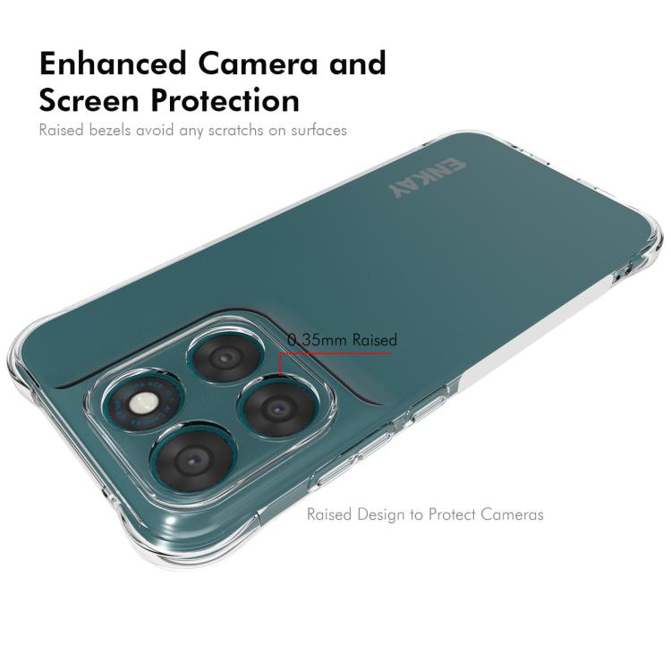 For Motorola Moto G77 / G67 5G ENKAY Hat-Prince Transparent TPU Shockproof Phone Case