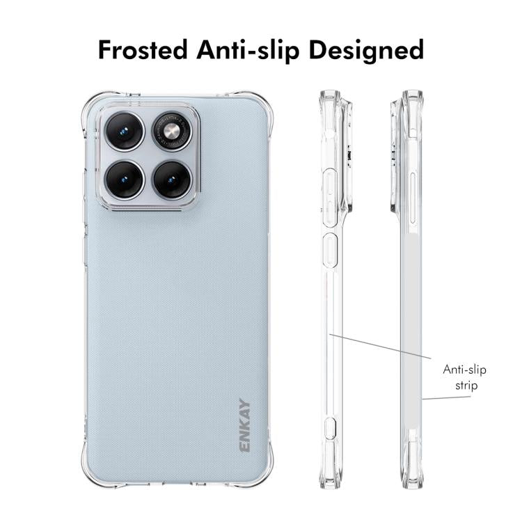 For Motorola Edge 70 Fusion ENKAY Hat-Prince Transparent TPU Shockproof Phone Case