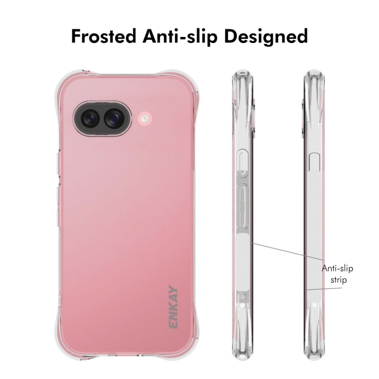 For Google Pixel 9a ENKAY Hat-Prince Transparent TPU Shockproof Phone Case