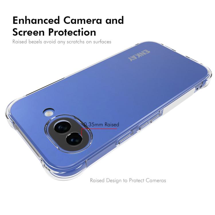 For Google Pixel 10a ENKAY Hat-Prince Transparent TPU Shockproof Phone Case