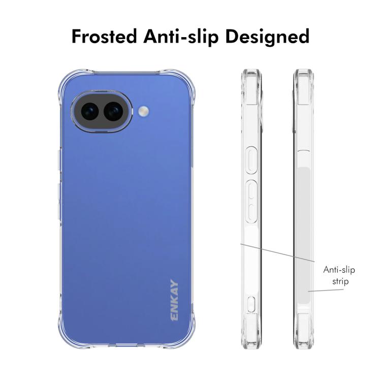 For Google Pixel 10a ENKAY Hat-Prince Transparent TPU Shockproof Phone Case