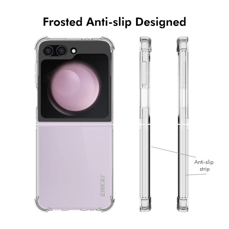 For Galaxy Z Flip7 FE / Flip6 ENKAY Hat-Prince Transparent TPU Shockproof Phone Case