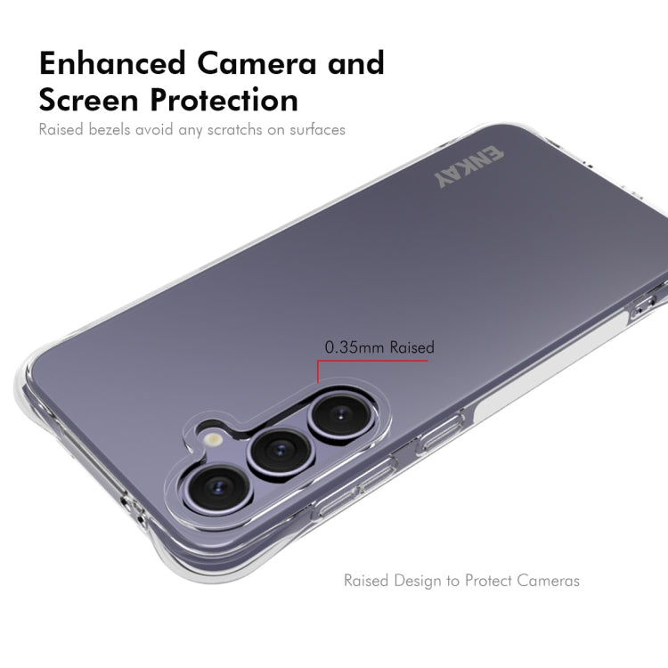 For Galaxy S24 FE 5G ENKAY Hat-Prince Transparent TPU Shockproof Phone Case