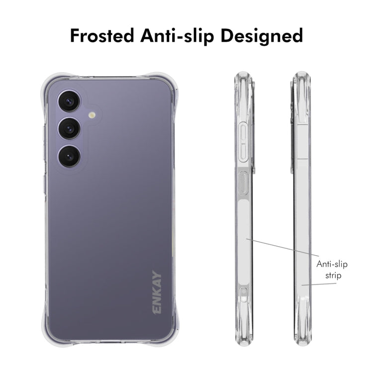 For Galaxy S24 FE 5G ENKAY Hat-Prince Transparent TPU Shockproof Phone Case