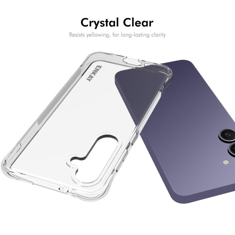 For Galaxy S24 FE 5G ENKAY Hat-Prince Transparent TPU Shockproof Phone Case