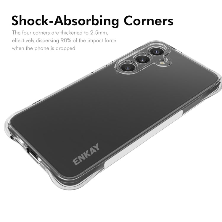 For Galaxy S25+ 5G ENKAY Hat-Prince Transparent TPU Shockproof Phone Case