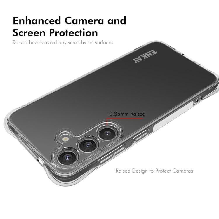 For Galaxy S25+ 5G ENKAY Hat-Prince Transparent TPU Shockproof Phone Case