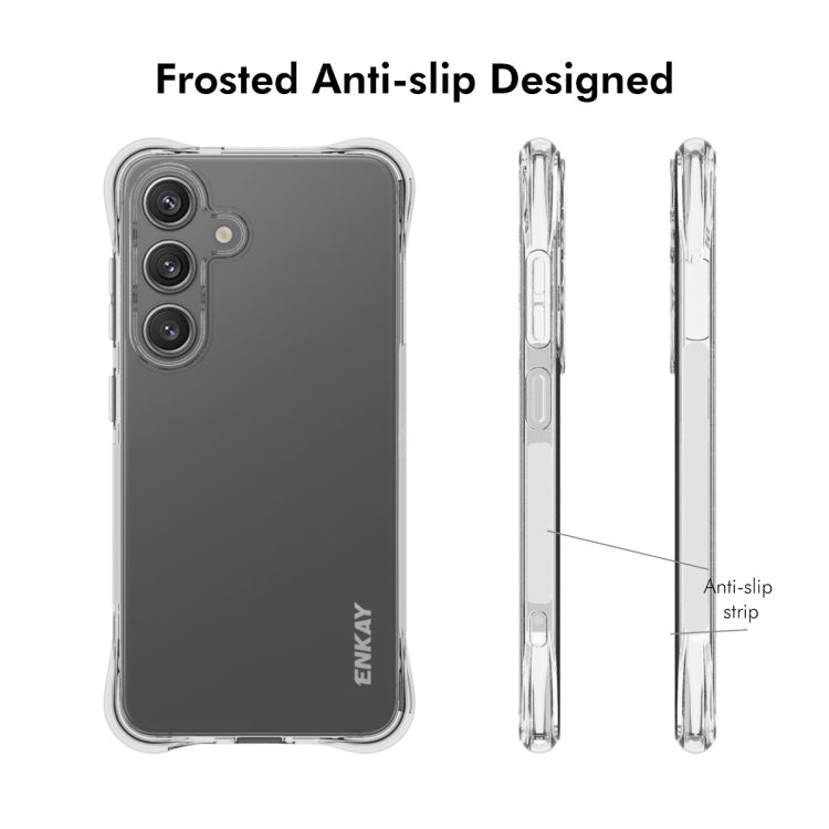 For Galaxy S25+ 5G ENKAY Hat-Prince Transparent TPU Shockproof Phone Case