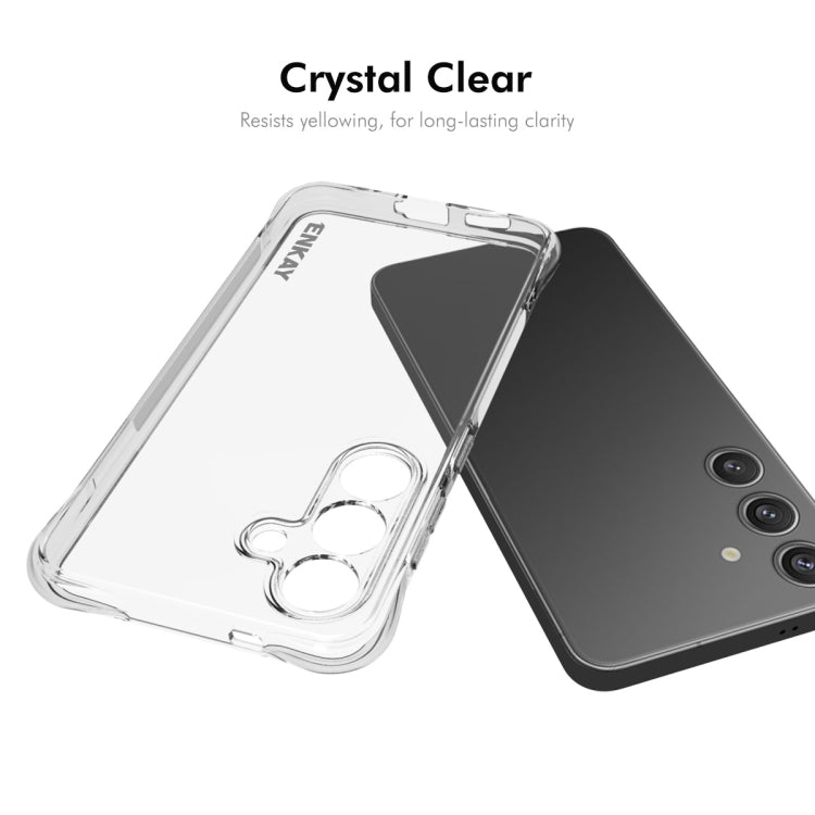 For Galaxy S25+ 5G ENKAY Hat-Prince Transparent TPU Shockproof Phone Case