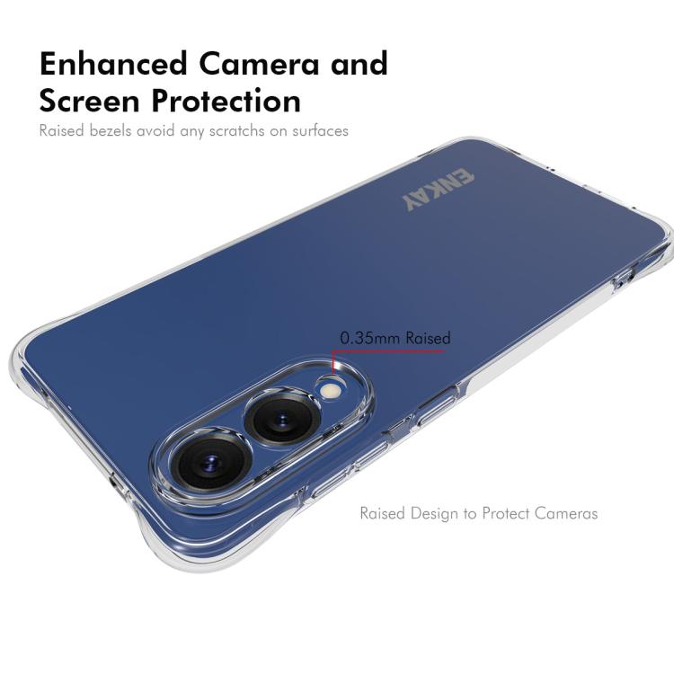 For Galaxy S25 Edge 5G ENKAY Hat-Prince Transparent TPU Shockproof Phone Case