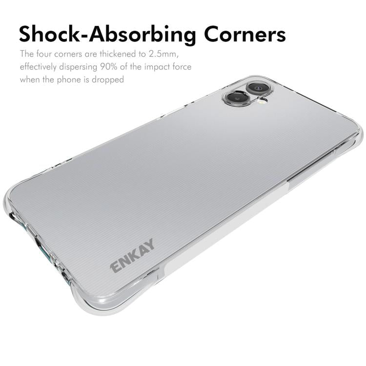 For Galaxy A06 5G ENKAY Hat-Prince Transparent TPU Shockproof Phone Case