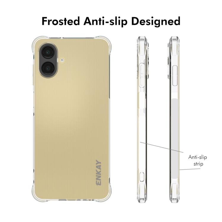 For Galaxy A07 4G ENKAY Hat-Prince Transparent TPU Shockproof Phone Case