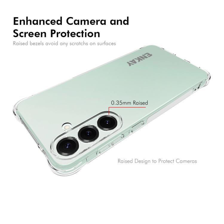 For Galaxy S25 FE 5G ENKAY Hat-Prince Transparent TPU Shockproof Phone Case