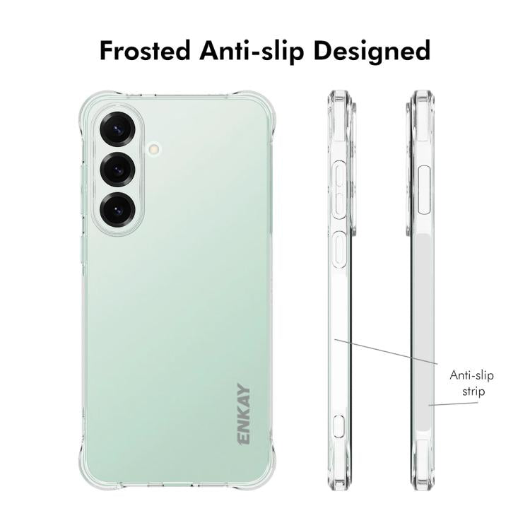 For Galaxy S25 FE 5G ENKAY Hat-Prince Transparent TPU Shockproof Phone Case