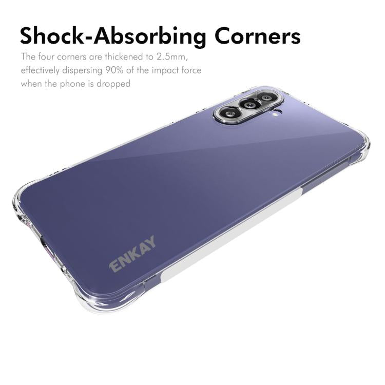For Galaxy M36 5G ENKAY Hat-Prince Transparent TPU Shockproof Phone Case