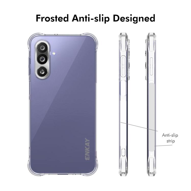 For Galaxy M36 5G ENKAY Hat-Prince Transparent TPU Shockproof Phone Case