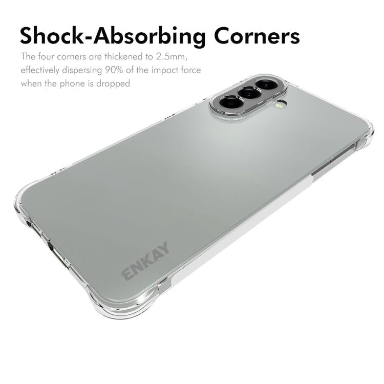 For Galaxy A57 5G ENKAY Hat-Prince Transparent TPU Shockproof Phone Case