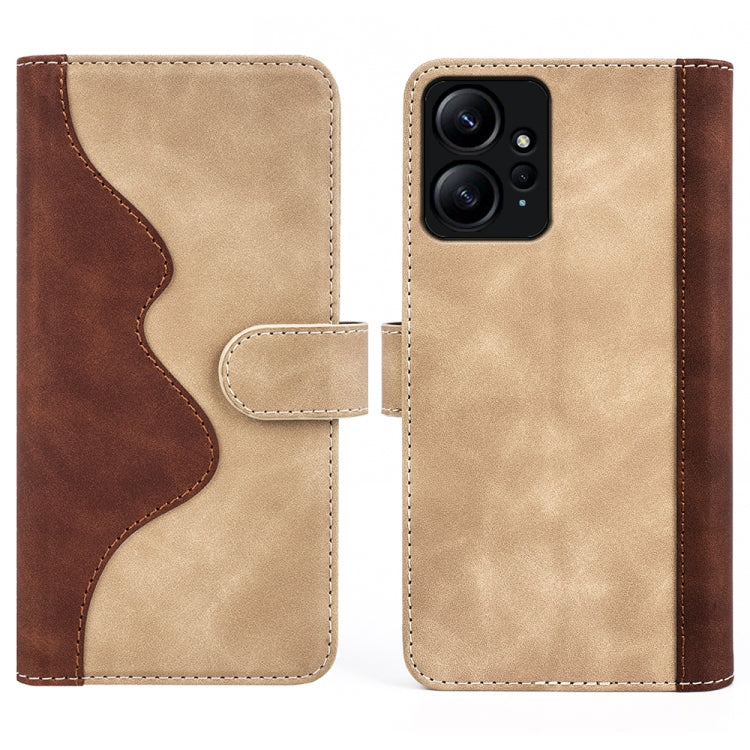 For Xiaomi Redmi Note 12 4G Stitching Horizontal Flip Leather Phone Case