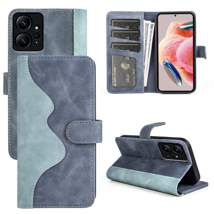 For Xiaomi Redmi Note 12 4G Stitching Horizontal Flip Leather Phone Case