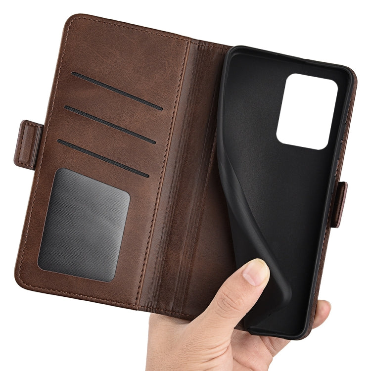 For Xiaomi Redmi Note 12 Pro+ Dual-side Magnetic Buckle Horizontal Flip Leather Phone Case