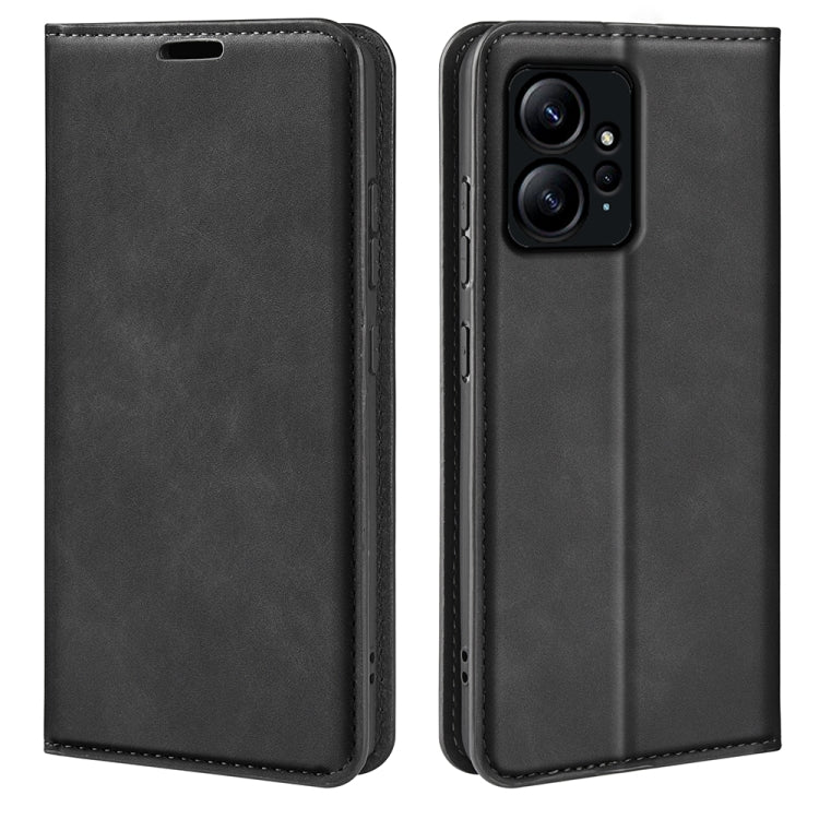 For Xiaomi Redmi Note 12 4G Global Retro-skin Magnetic Suction Leather Phone Case