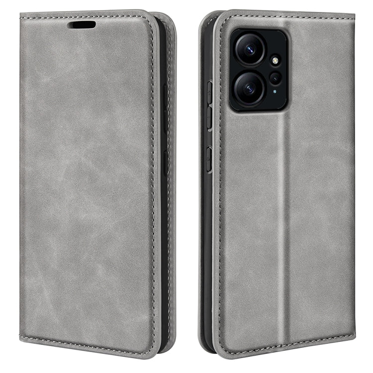 For Xiaomi Redmi Note 12 4G Global Retro-skin Magnetic Suction Leather Phone Case