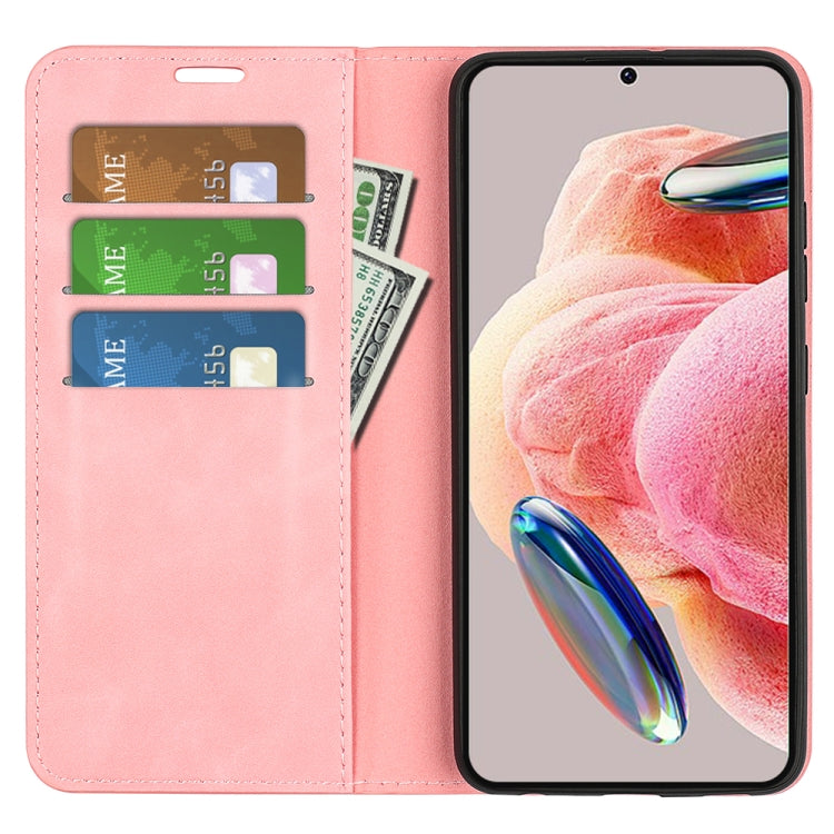 For Xiaomi Redmi Note 12 4G Global Retro-skin Magnetic Suction Leather Phone Case