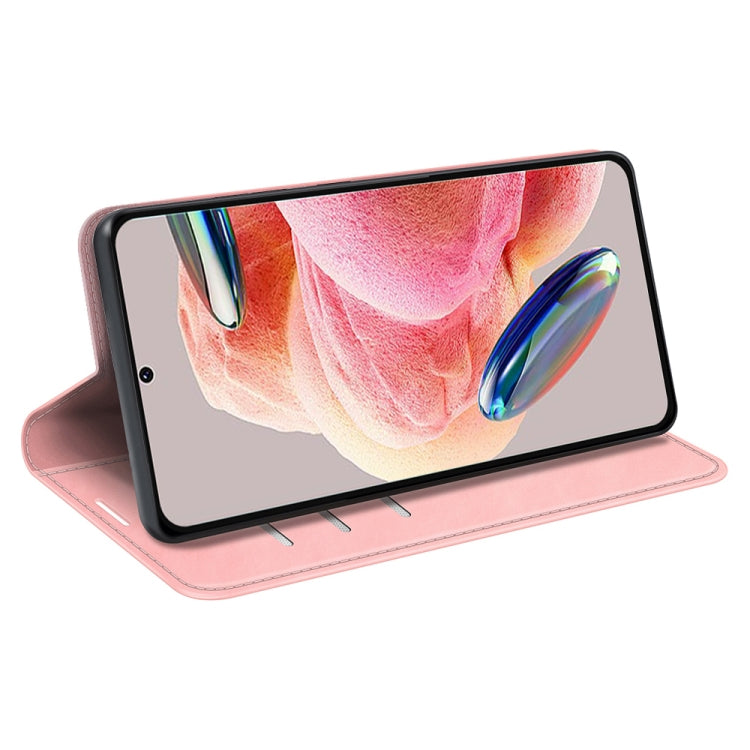 For Xiaomi Redmi Note 12 4G Global Retro-skin Magnetic Suction Leather Phone Case
