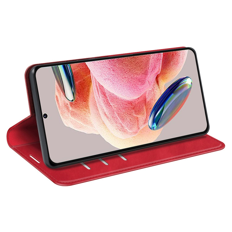 For Xiaomi Redmi Note 12 4G Global Retro-skin Magnetic Suction Leather Phone Case
