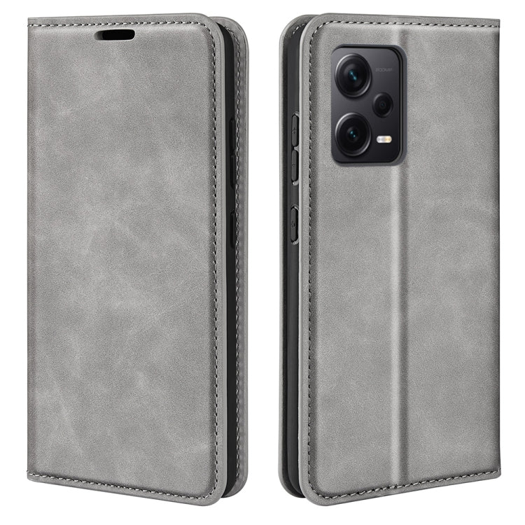 For Xiaomi Redmi Note 12 Pro+ 5G Global Retro-skin Magnetic Suction Leather Phone Case