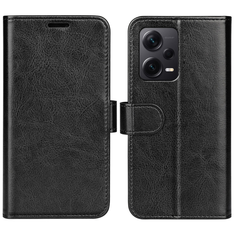 For Xiaomi Redmi Note 12 Pro+ Global R64 Texture Horizontal Flip Leather Phone Case