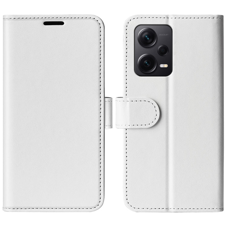 For Xiaomi Redmi Note 12 Pro+ Global R64 Texture Horizontal Flip Leather Phone Case