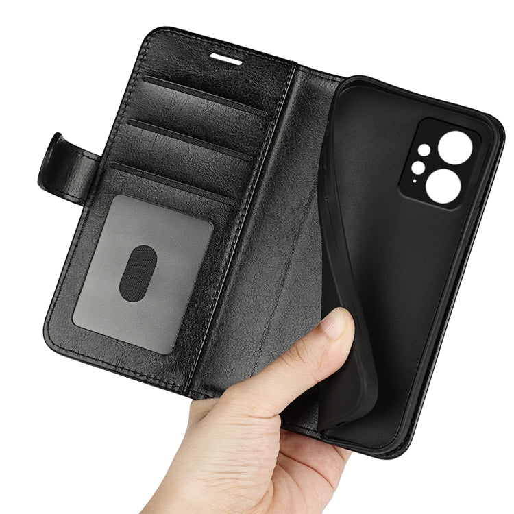 For Xiaomi Redmi Note 12 4G Global R64 Texture Horizontal Flip Leather Phone Case