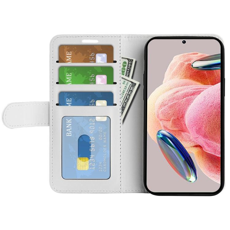 For Xiaomi Redmi Note 12 4G Global R64 Texture Horizontal Flip Leather Phone Case
