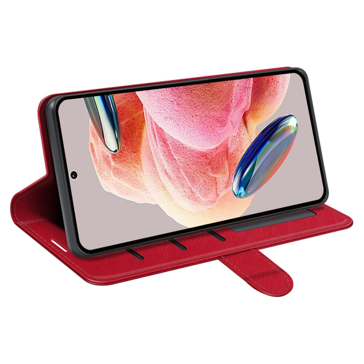 For Xiaomi Redmi Note 12 4G Global R64 Texture Horizontal Flip Leather Phone Case
