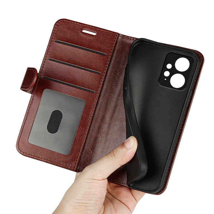 For Xiaomi Redmi Note 12 4G Global R64 Texture Horizontal Flip Leather Phone Case