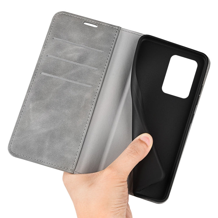For Xiaomi Redmi Note 12 Pro 5G Global Retro-skin Magnetic Suction Leather Phone Case