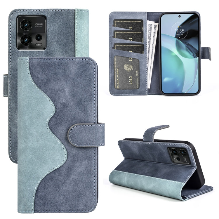 For Motorola Moto G72 Stitching Horizontal Flip Leather Phone Case