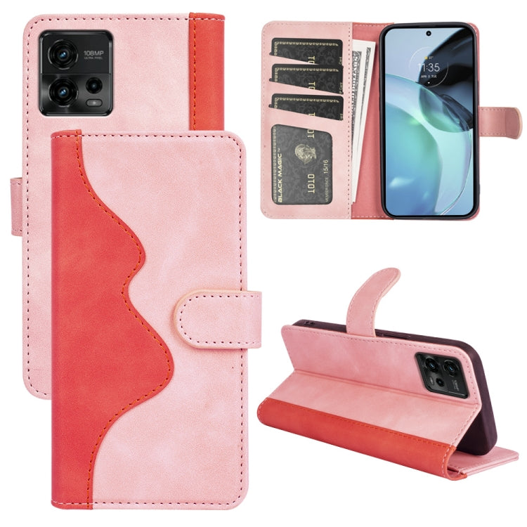 For Motorola Moto G72 Stitching Horizontal Flip Leather Phone Case
