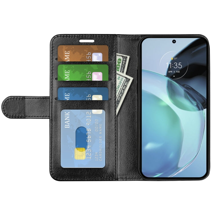 For Motorola Moto G72 R64 Texture Horizontal Flip Leather Phone Case