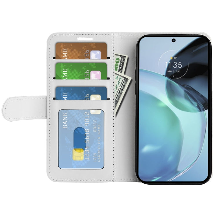 For Motorola Moto G72 R64 Texture Horizontal Flip Leather Phone Case