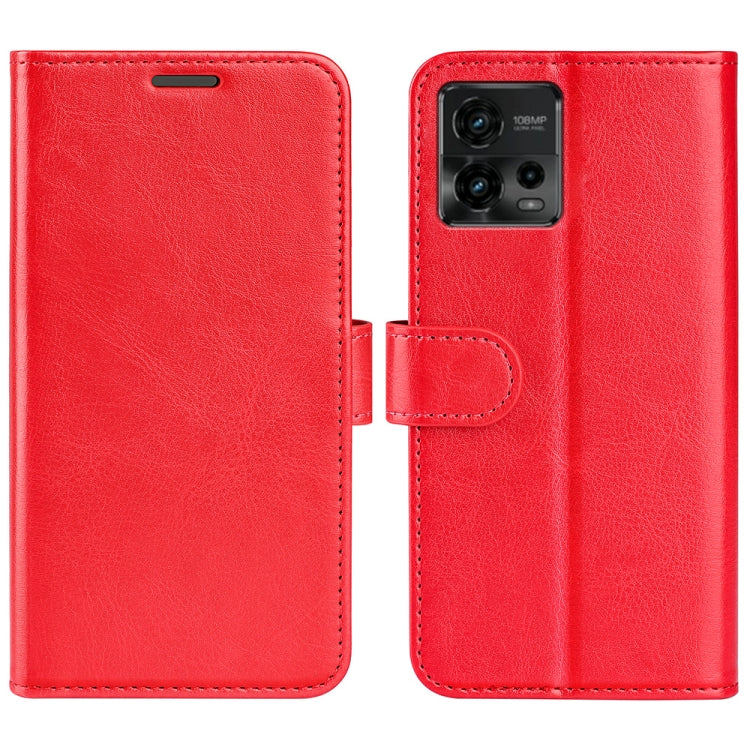 For Motorola Moto G72 R64 Texture Horizontal Flip Leather Phone Case
