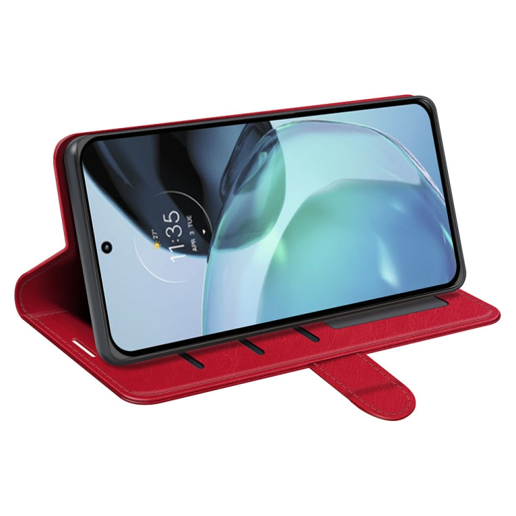 For Motorola Moto G72 R64 Texture Horizontal Flip Leather Phone Case