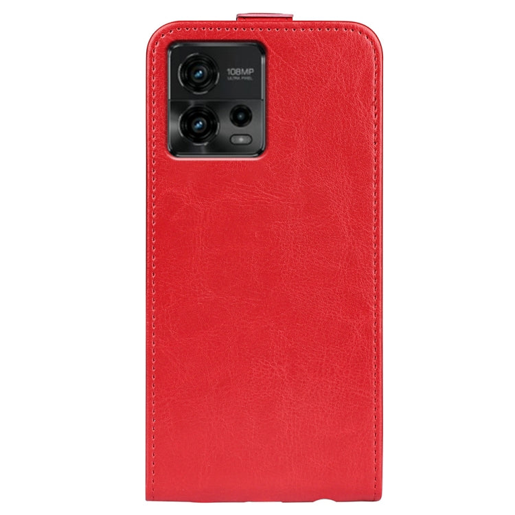 For Motorola Moto G72 R64 Texture Single Vertical Flip Leather Phone Case