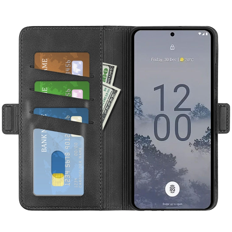 For Nokia X30 Dual-side Magnetic Buckle Horizontal Flip Leather Phone Case