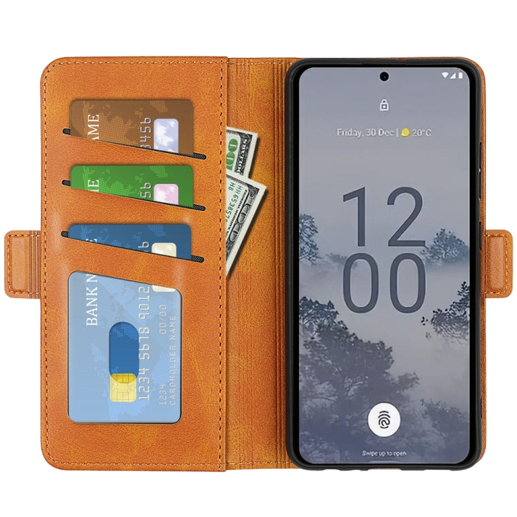 For Nokia X30 Dual-side Magnetic Buckle Horizontal Flip Leather Phone Case