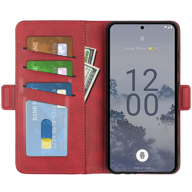 For Nokia X30 Dual-side Magnetic Buckle Horizontal Flip Leather Phone Case